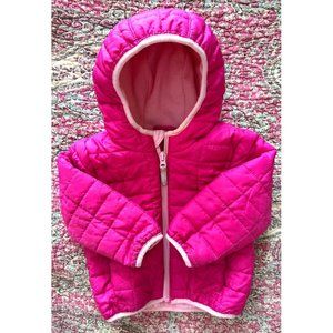 CAT & JACK Pink Baby Puffer Winter Jacket Size 18 Months